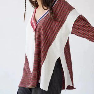 BDG Urban Outfitters Frazer Spliced Slouchy Sweater L